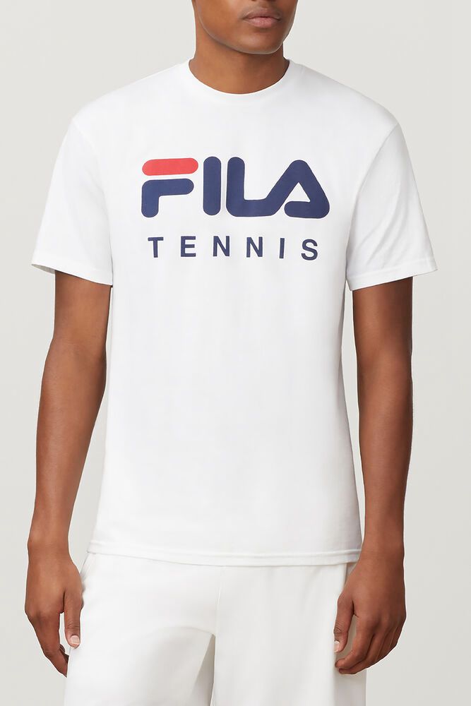 Fila Miesten Paidat Tennis Valkoinen - GQCT-92081